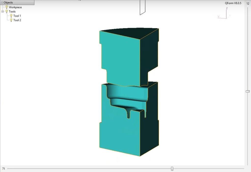 A szimulációhoz elsődleges fontosságú adat a szerszám és a munkadarab geometriája. Ezeket CAD programból a QShape modulba tudjuk importálni.