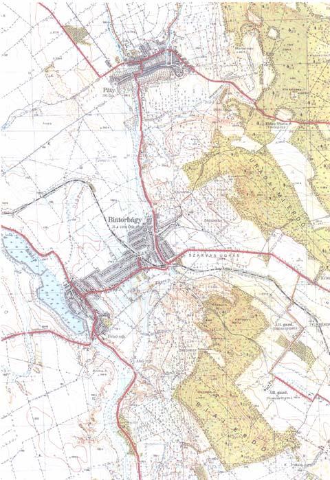 Biatorbágy az 1955. évi katonai térképen (forrás: Biatorbágy Értéktár) Biatorbágy az 1987. évi katonai térképen (forrás: Biatorbágy Értéktár) A XX.