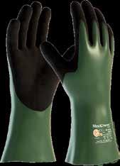 A MaxiChem keszty t azok sz m ra tervezt k és e lesztett k akik vegyi anyagokkal dolgoznak és magasabb ok v g s elleni védelemre van sz kség k Alkalmazott technológiák g s elleni védelem esetén