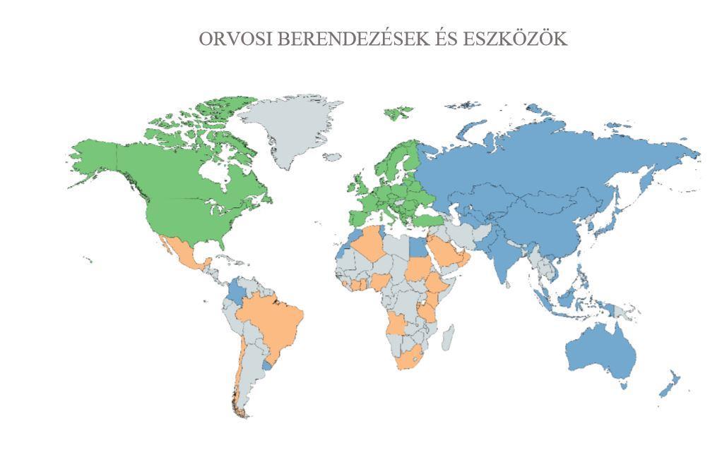 NEMZETI EXPORTSTRATÉGIA LEHETŐSÉG A FEJLŐDÉSRE Legnagyobb potenciálú, meglévő piacok Potenciális piacok Középtávon reális