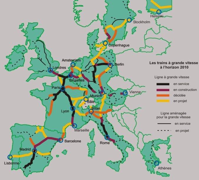 Kroazhent etre an aheloù pennañ en Europa