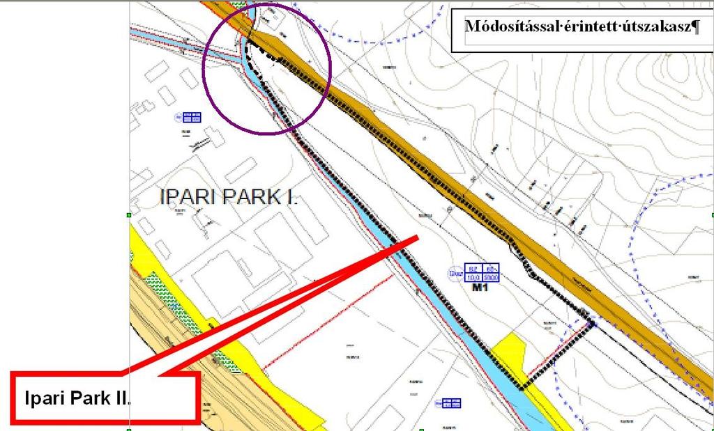 számú ingatlanok S-74 szelvény Szabályozási terv Jóváhagyva Salgótarján Megyei Jogú Város Helyi Építési Szabályzatáról szóló szóló 15/1998.(VI. 15.) Ör. sz. rendeletével A MÓDOSÍTÁS RÖVID LEÍRÁSA A módosítás során patak és a vasút közötti területen az út továbbvitele észak felé a 6225/14 hrsz.
