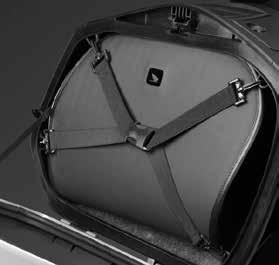 Oldaldoboz belső táska szett 08L56-MGE-800B Két, divatos fekete belső táskából álló készlet, fekete cipzárral és fekete Honda szárny logóval.