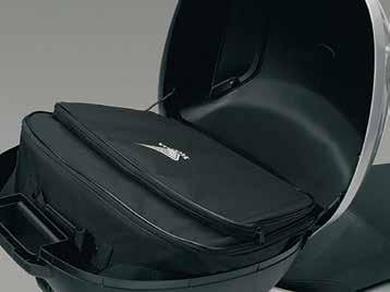 NC750X POGGYÁSZ Hátsó doboz belső táska (35 literes dobozhoz) 08L09-MGS-D30 Fekete nylon táska ezüst Honda szárny logóval az