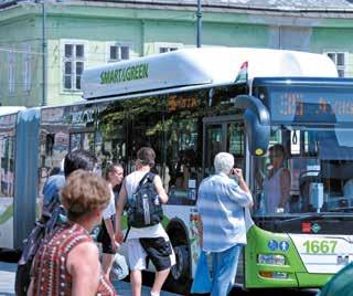 A Zöld Nyíl projekt során megtörtént a villamospálya felújítása és a valós idejű utastájékoztató rendszer. Új, környezetkímélő gázüzemű autóbuszok váltották a Miskolc Városi Közlekedési Zrt.