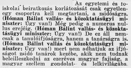 Részlet a képviselôház 1940.