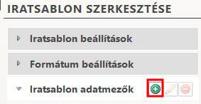 Kiválasztott adatmezők: Ide kerülnek az előzőleg hozzáadott adatmezők (Elérhető adatmezők, Szabad szöveg, Egyéb adatmezők), és itt van lehetőség a sorrend beállítására.