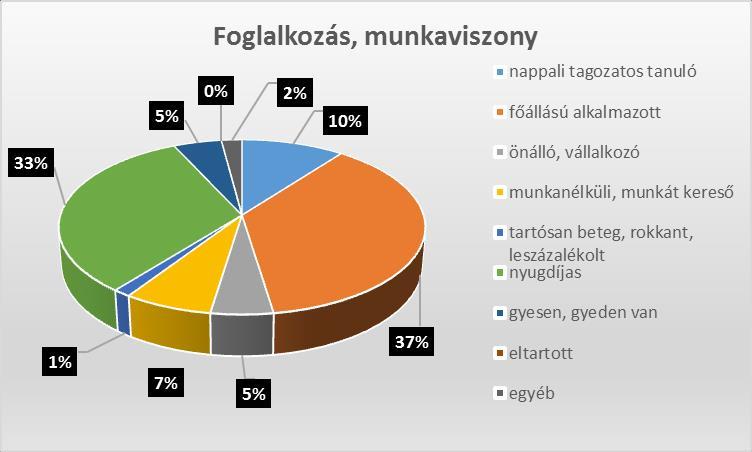 A kérdőíveket kitöltők fele a magasan kvalifikált értelmiségi rétegből került ki, amely réteg a