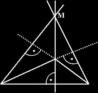 A magasságpont helye: Hegyesszögű háromszög esetén: a