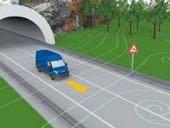ELŐZZE MEG A BALESETEKET AZ AEBS ÉS A CITY BRAKE PRO VÁROSI VÉSZFÉKFUNKCIÓ SEGÍTSÉGÉVEL Az automatikus vészfékrendszer (Advanced Emergency Braking System; AEBS) úgy szolgálja az Ön biztonságát, hogy