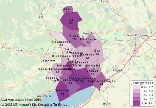 befolyásolja az ott élők jövedelmi helyzete.