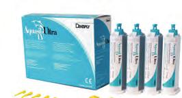 A-szilikonok Aquasil Soft / Hard Putty (Dentsply Sirona) Magas viszkozitású, A-szilikon preciziós lenyomatanyag. Kiváló kanálanyag korrekciós lenyomatvételi technikához.
