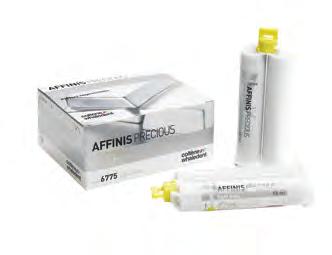 AFFINIS precious System 50: x 50 ml kettős fecskendő, 1 keverőcsőr 6 55 light body (ezüst) 1 csomag 0.795 6 56 regular body (arany) 1 csomag 0.