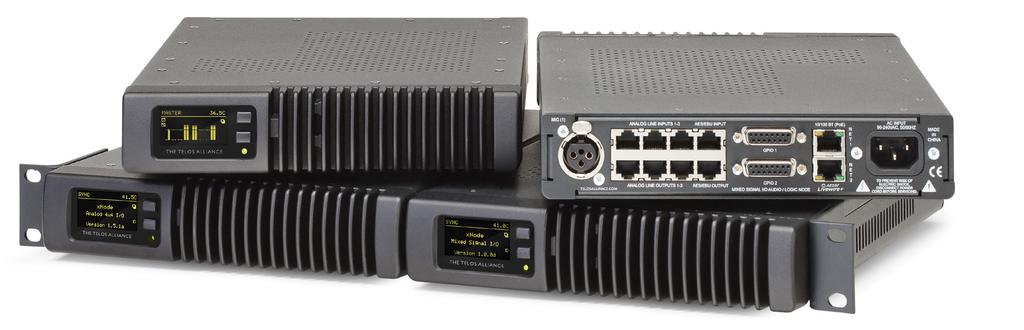 Telos Alliance xnode IP-Audio Interfaces The Most Advanced AoIP Interfaces on the Planet.