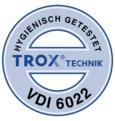 Alkalmazás FK-EU típusú TROX tűzvédelmi csappantyúk, CE jelöléssel és teljesítménynyilatkozattal, a tűz tűzszakaszok közti légcsatornákon keresztüli terjedés megakadályozására Célja, hogy