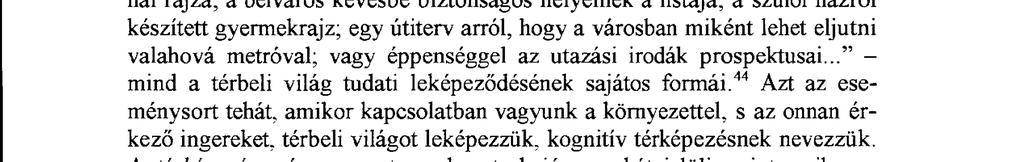 Ezek a kognitív térképek természetesen nagyon különbözőfélék lehetnek.