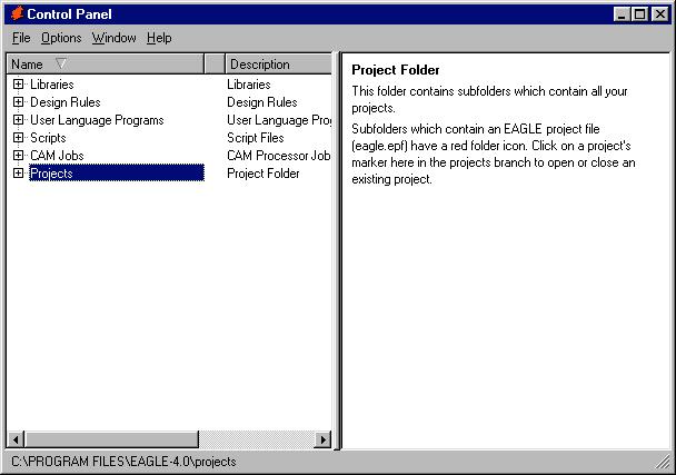 8. Control panel A program indítása után a képernyőn a Control panel jelenik meg, mely segítségével beállíthatók az egyes paraméterek, betölthetők vagy elmenthetők a projektek, a gyártáshoz szükséges