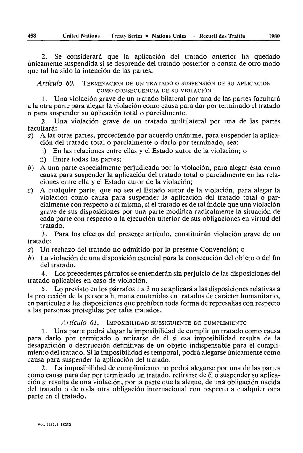 458 United Nations Treaty Series Nations Unies Recueil des Traités 1980 2.