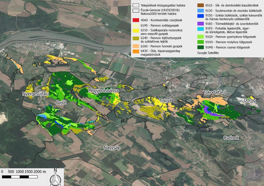 3. melléklet: ÉszakiGerecse (HUDI20018) Natura 2000