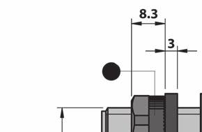 Rövid és könnyű műanyag test. Tartalmazza a műanyag csavart és a fl exibilis csövet.