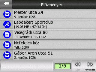 Ezen pontok bármelyike választható új célpontnak.