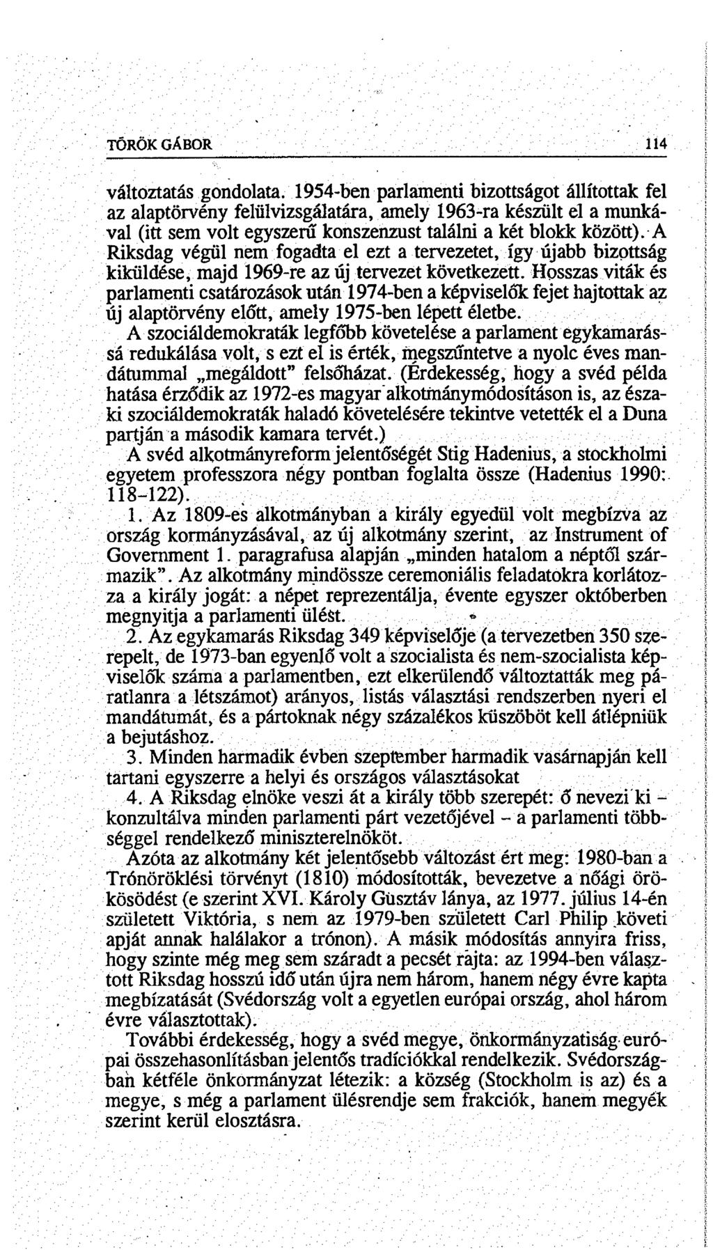 TÖRÖK GÁBOR 114 változtatás gondolata.