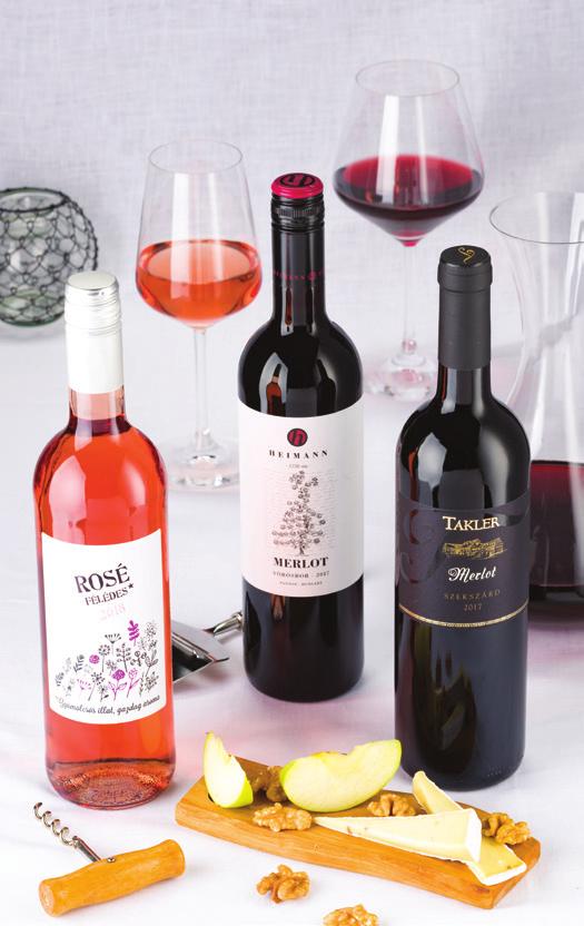 FELSŐ-MAGYARORSZÁG Rosé Cuvée oltalom alatt álló földrajzi jelzésű, félédes rozé, javasolt halakhoz, szárnyasokhoz, salátákhoz, ideális fogyasztási hőmérséklet: 7-8 C 665, Ft/l 09.05-től 09.-ig!