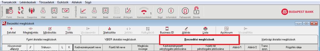 1.3 Beszedési megbízások 7. Hogyan tudok beszedési megbízást rögzíteni? Milyen adatokra lesz szükségem?