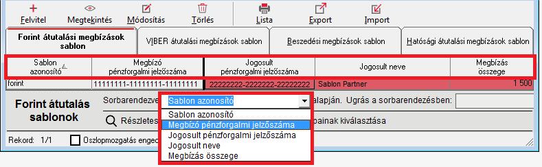 Amennyiben az Oszlopmozgatás engedélyezése jelölőnégyzet be van jelölve, az egér segítségével manuálisan könnyedén