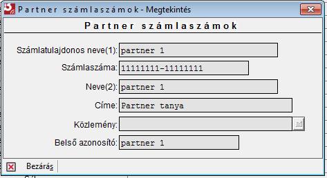 A Módosítás ikonra kattintva van lehetősége a már megadott adatokat módosítani.