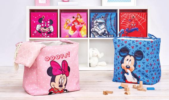 Disney Összehajtható TÁROLÓDOBOZ válaszható: Minnie egér, Hercegnők, Pókember vagy Star Wars mérete: 30 x 30 x 30 cm TÁROLÓ Minnie egér