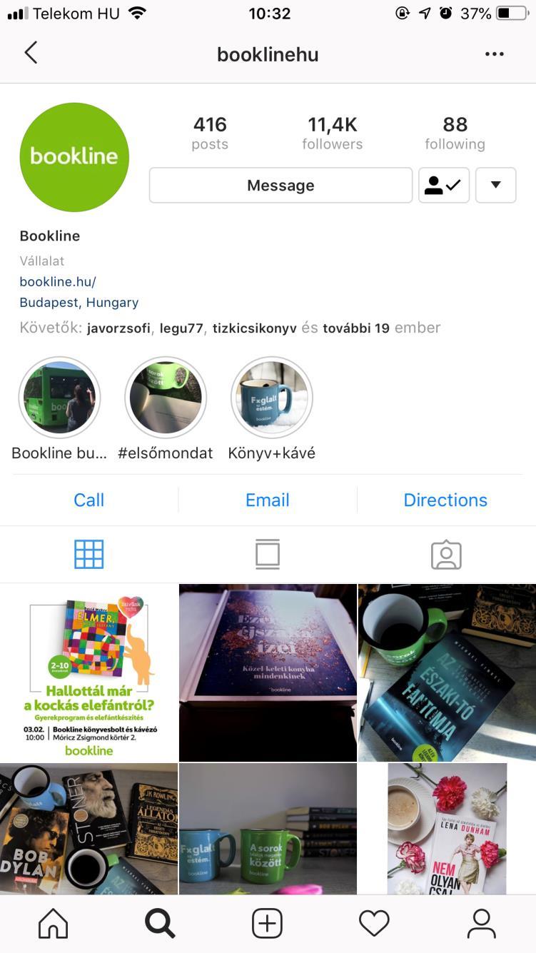 INSTAGRAM booklinehu 13 400 követő