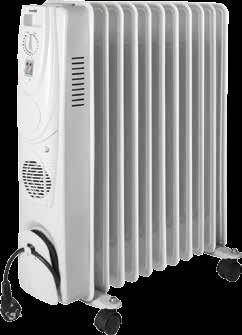 FKO 9 LCD Olajradiátor FKO 11 LCD Olajradiátor -3 fűtési fokozat: 800 W / 1200 W / - 9 tagú - színes kijelző - automatikus