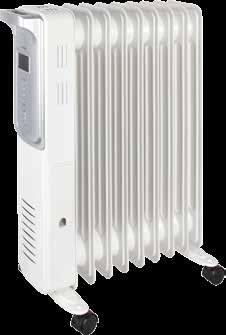 fűtési fokozat: 1000 W / 1200 W / 2200 W - 11 tagú - színes kijelző - automatikus kikapcsolás túlmelegedés vagy felbillenés