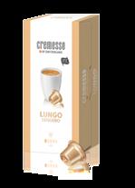 LUNGO Fortissimo A különleges arabica kávészemek finoman savassá teszik ezt a kávét. A robusta kávészemek testessége segít megteremteni a finom és intenzív ízélményt nagyobb csészékben is.