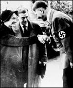 Germany. They met Hitler, dined with his deputy, Rudolf Hess, and even visited a concentration camp. The camp's guard towers were explained away as meat stores for the inmates.