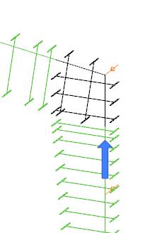 1. lépés: A keresztmetszeti tehernövelő tényező kiszámítása Létrehozom a vizsgált keretszerkezet rúdszerkezeti modelljét.