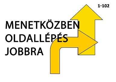 A következő tábla pozíciója határozza meg, hogy a páros a 8-as alakzatból melyik irányba megy tovább.