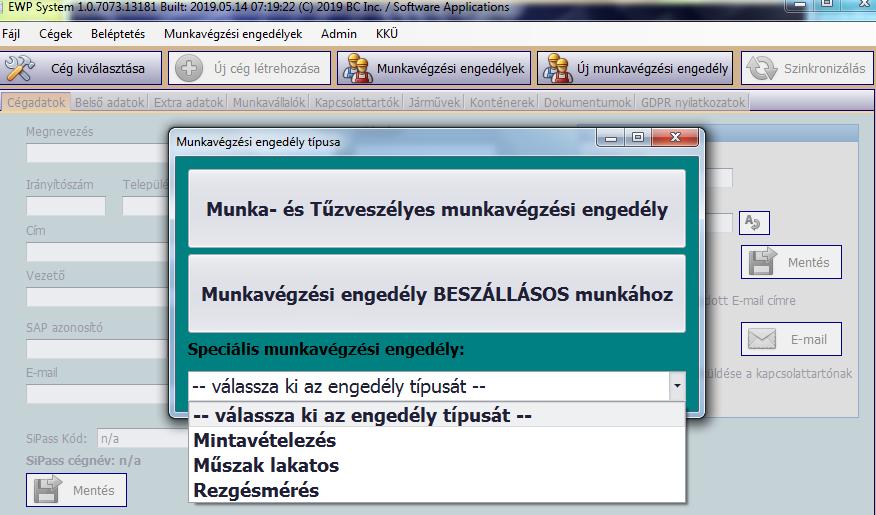 Munkavégzés folyamata az új rendszer
