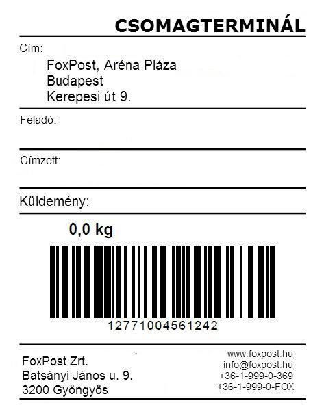 2. sz. melléklet Alkalmazott nyomtatványok, csomagcímkék a.