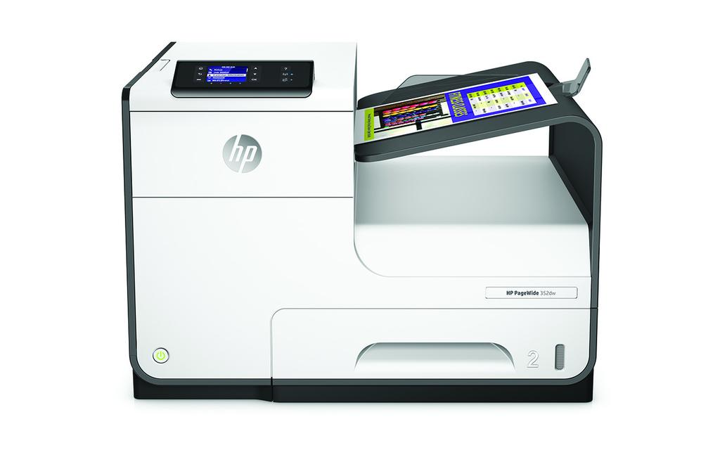 Adatlap Kategóriája leggyorsabb HP-nyomtatója, rendkívül kedvező áron A HP PageWide professzionális minőségű színes dokumentumokat készít, és