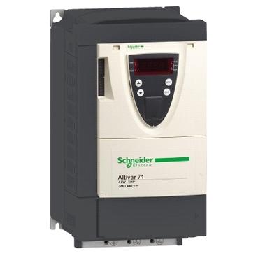 Termékadatlap Karakterisztika ATV71HU30N4Z frekvenciaváltó ATV71-3kW-480V - EMC szűrőgrafikus kijelző nélkül Kiegésztők Termék felhasználási területe Betáplálási feszültség korlátok Fő jellemzők