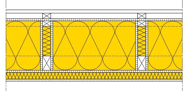 Szerelt külsõ fal talajon fekvõ padlónál, fagyvédelemmel A. Szerelt külsõ fal 1. Gipszkarton 0,015 0,250 0,060 2. Kõzetgyapot hõszigetelés 0,050 0,035 1,429 3. Fa építõlemez 0,015 0,240 0,062 4.