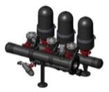 HC500 Hydrociklon, rozsdamentes 6/4" 10-16m3 1 1 110000 HC630 Hydrociklon, rozsdamentes 2" 15-25m3 1 1 150000 AKC551 AKC553 AKC554 AKC1400 Hydrocyklon 2" komplett kit