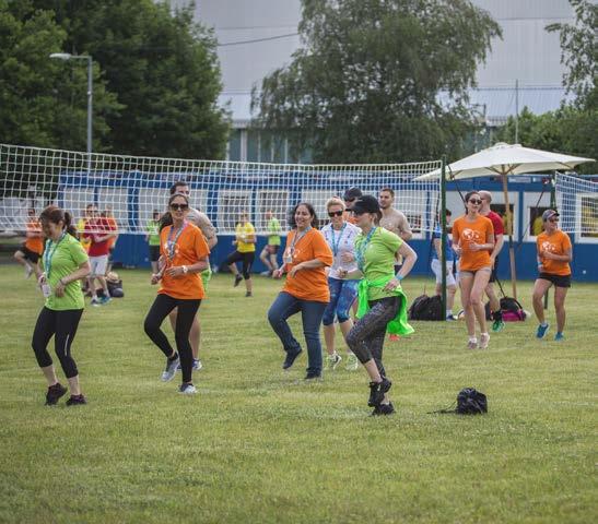 Fejér Henriett GE Healthcare Szikrázó napsütés, sportos kollégák, versengés, jókedv és közös programok az egészség jegyében- ez a GE Magyarország Sportnap.