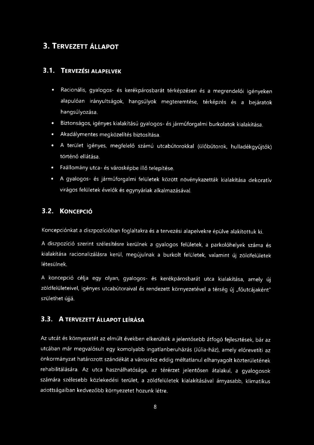 3. TERVEZETT ÁLLAPOT 3.1.