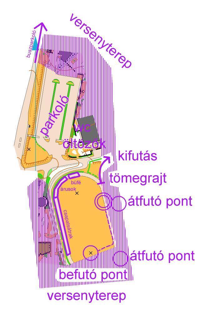 Tiltott terület:a 25. pontban lévő térképvázlaton lilával jelölt rész az ORVB-re le van tiltva. A Versenyértesítő megjelenésétől a verseny végéig (szeptember 15.