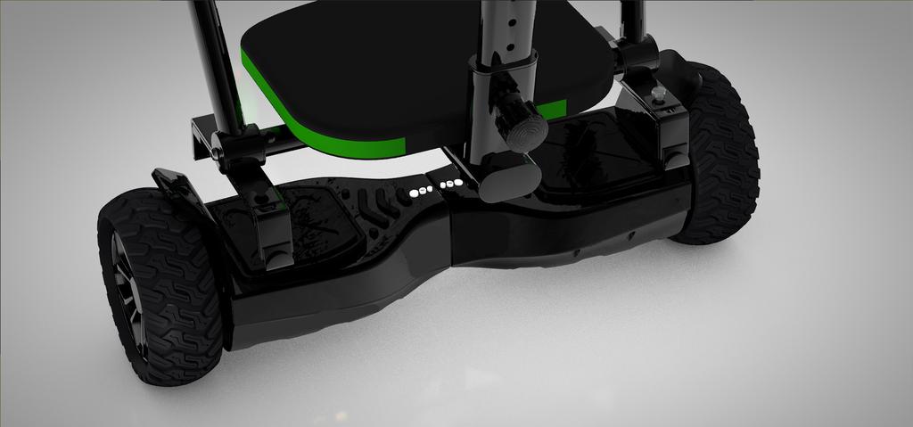 PARA ACOPLAR EL JETKART Comprueba que el patinete autoestabilizado esté apagado. Después: 1.