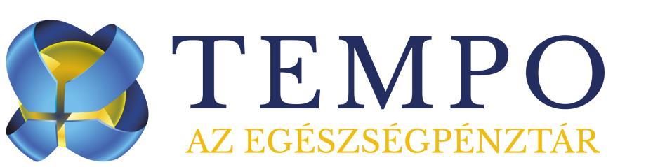 T E M P O E G É S Z S É G - É S Ö N S E G É L Y E Z Ő P É N Z T ÁR SZOLGÁLTATÁSI SZABÁLYZATA 2019. május10.