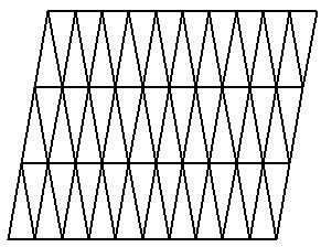 Háromszög-mozaik Logo Mozaik Ha nem egyenlő oldalú háromszögekből építkezünk, akkor máshogy kell eljárnunk.